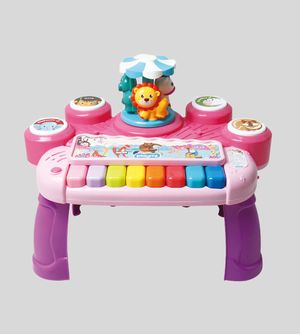 Mesinha Musical Carrossel dos Bichinhos Play&Learn Rosa