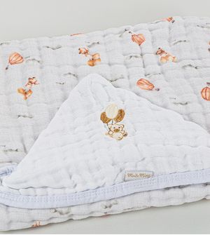 Toalhão Soft com Capuz com Bordado Muito Mimo 1,00m x 80cm