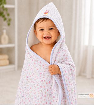 Toalhão Soft com Capuz com Bordado Muito Mimo 1,00m x 80cm