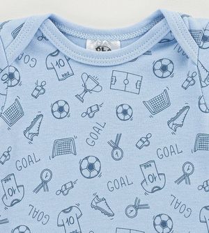 Kit Body Futebol Azul com 2 Unidades