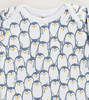 Conjunto Body Pinguim Azul