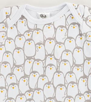 Conjunto Body Pinguim Cinza