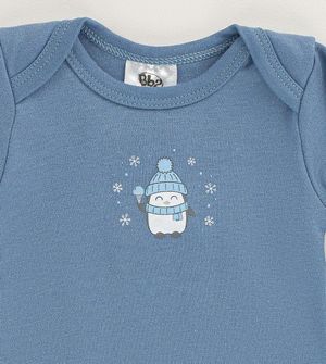 Kit Body Pinguim Azul com 2 Unidades