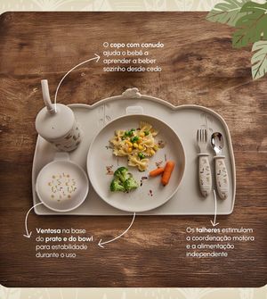 Kit de Alimentação em Silicone Boho Chic 6 peças Tiny Love