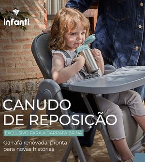 Kit Refil Canudo e Bico para Garrafa Brina Infanti
