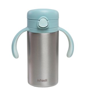 Garrafa Térmica com Alça Brina Azul 280ml Infanti