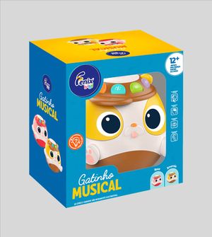 Brinquedo Gatinho Musical Amarelo