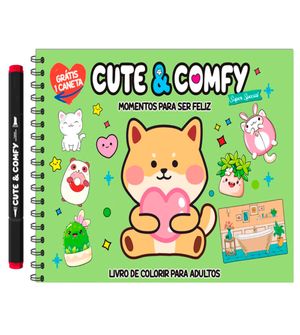Livro Cute & Comfy para Adultos - Momentos para Ser Feliz