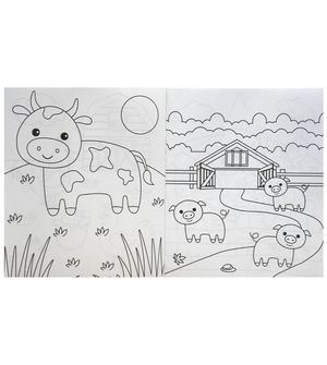 Livro Para Colorir Animais da Fazenda
