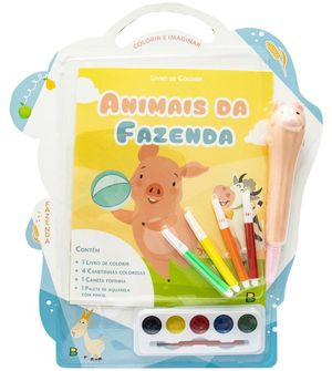 Livro Para Colorir Animais da Fazenda