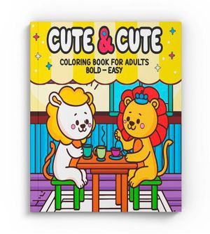 Livro de Colorir Cute & Cute para Adultos
