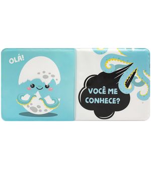 Livro de Banho Com Esponja Polvo