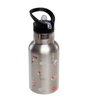 Garrafa Térmica Inox com Canudo Retrátil Boho Chic 350ml