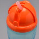 Garrafinha-com-Canudo-Retratil-340ml-Dino-Patinete---Azul