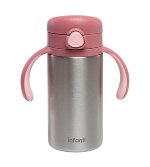 Garrafa Térmica com Alça Brina Rosa 280ml Infanti