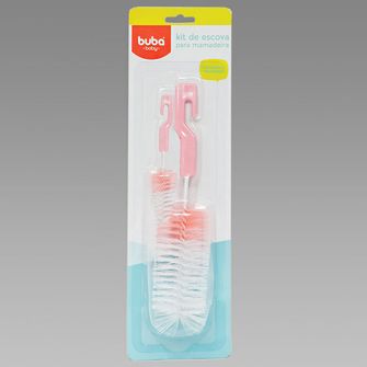 Kit Escova para Mamadeira Rosa - 5413