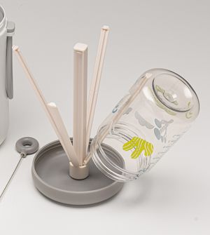 Kit Limpeza de Mamadeira com Estojo Cinza Twibex