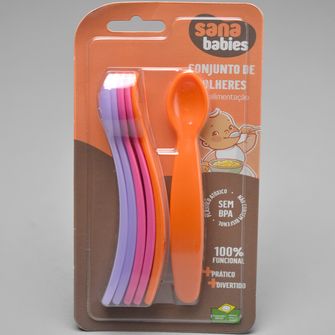 Kit Colheres com 6 unidades - Sana Babies Ref. 1004