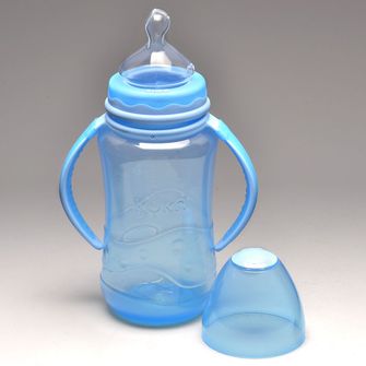 Mamadeira Aquarela Big com Alça 330ml Azul