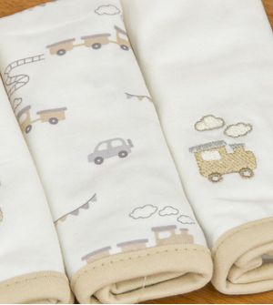 Kit Fralda de Boca Bordada Com 3 Unidades - 26715M