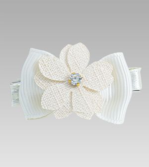 Bico de Pato Florzinha Off White com 2 unidades