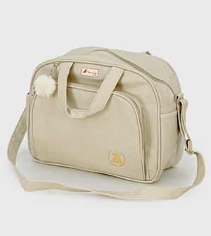 Kit Bolsa/Mochila Ursinho Bege