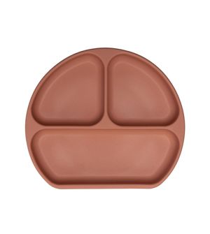 Prato de Silicone com Divisórias Terracota 680ml - Infanti