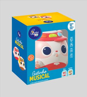 Brinquedo Gatinho Musical Rosa