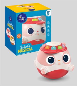 Brinquedo Gatinho Musical Rosa