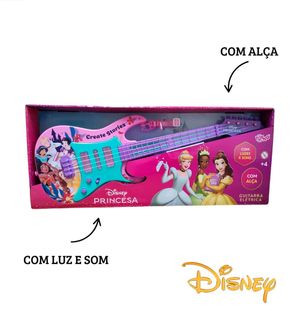 Guitarra com Luz e Som Princesa