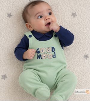 Conjunto BodyJardineira Good Mood
