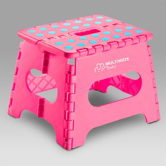 Banquinho Multiuso Dobrável FLOP Rosa - BB1010