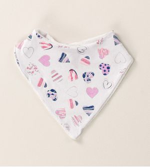 Babador Bandana Atoalhado Corações
