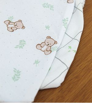 Kit Babador Bandana Ursinho Bolinha com 2 unidades