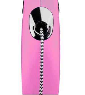 Guia Retrátil New Classic Corda Rosa P -  Flexi