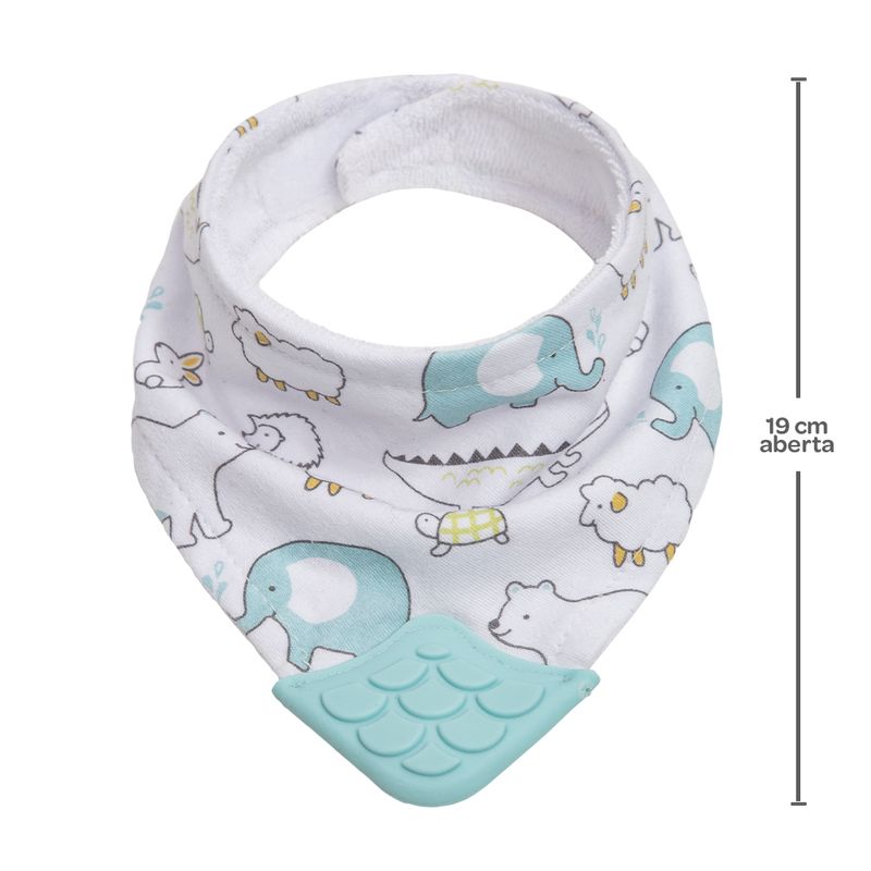 Babador-Bandana-com-Mordedor-Animais-Azul---15284-Animais-Azul---15284