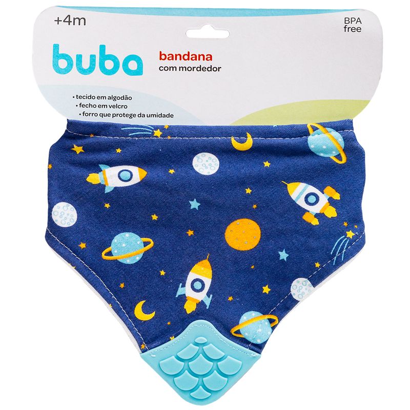 Babador-Bandana-com-Mordedor-Animais-Azul---15284-Animais-Azul---15284