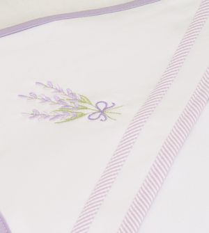 Toalha de Banho com Fralda e Capuz Lavanda Pop 90 x 70 cm