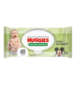 Lenços Umedecidos Higiene Superior com 48 Unidades Huggies