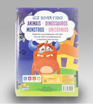 Livro Giz Divertido - Colorindo Monstros