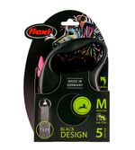 Guia-Retratil-Black-Design-Fita-Preto-Rosa---Flexi-