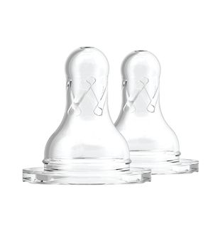 Bico de Silicone Boca Larga Prematuro com 2 Unidades