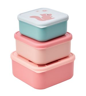 Kit Potinhos Cloudy Rosa com 3 unidades