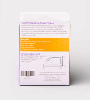 Capa Protetora Solar Stretch com 2 unidades Twibex