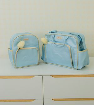 Kit Bolsa/Mochila com Trocador Siena Azul