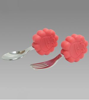 Jogo de Colher e Garfo Vermelho - MNMBB12LN