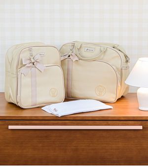 Kit Bolsa/Mochila com Trocador Veneza - Pérola