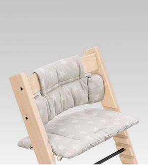 Almofada Tripp Trapp Orgânica Star Prateada Stokke