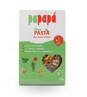 Macarrão PapaPasta Mini Fusilli Tricolori 200g
