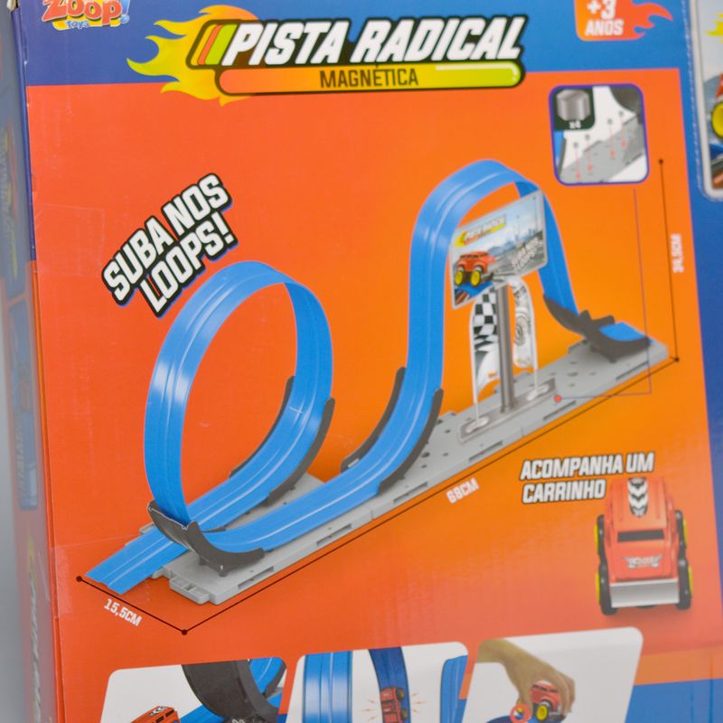 Pista Radical Magnética - Com Carrinho - ZP00999 - Zoop Toys